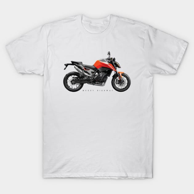 KTM 790 Duke orange sn T-Shirt by MessyHighway